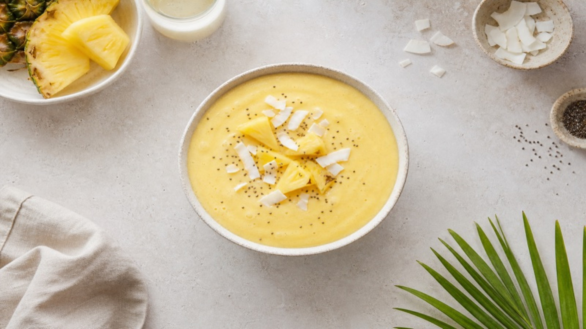 Anananassmoothie (vegan)