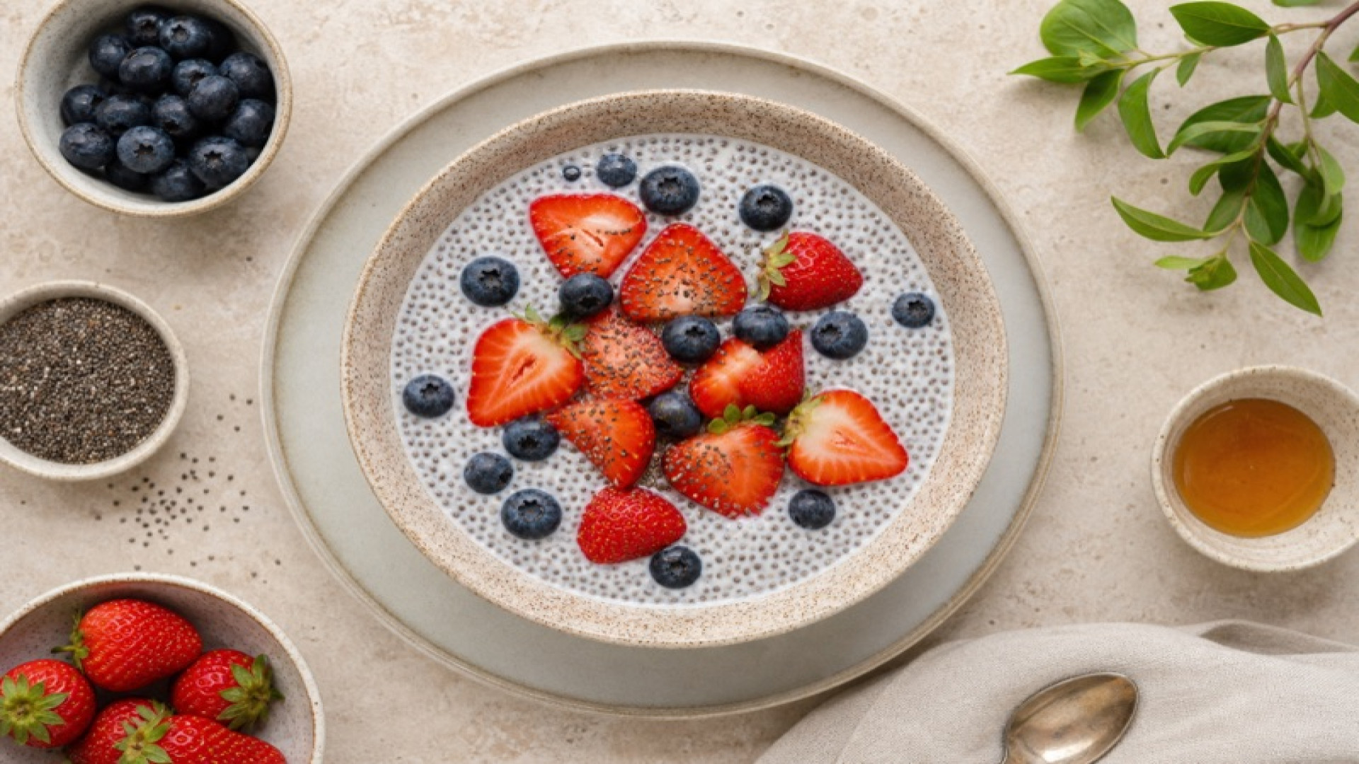 Chiapudding mit Mandelmilch