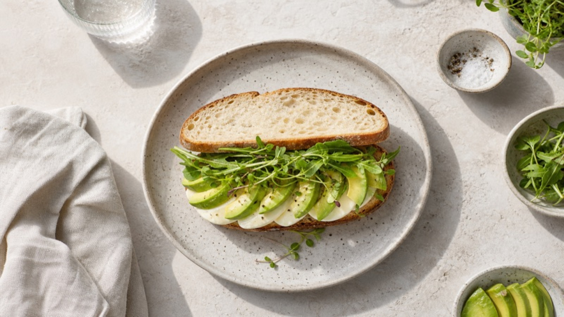 Dean & David - Avocado Mozzarella Sandwich