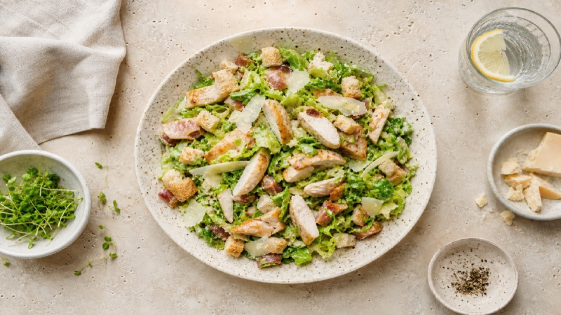 Dean & David - Caesar Chicken Small mit Parma Lemon Dressing
