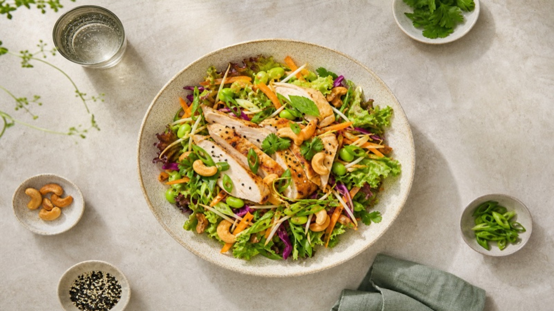 Dean & David - Chicken Oriental Classic mit Essig und Öl Dressing