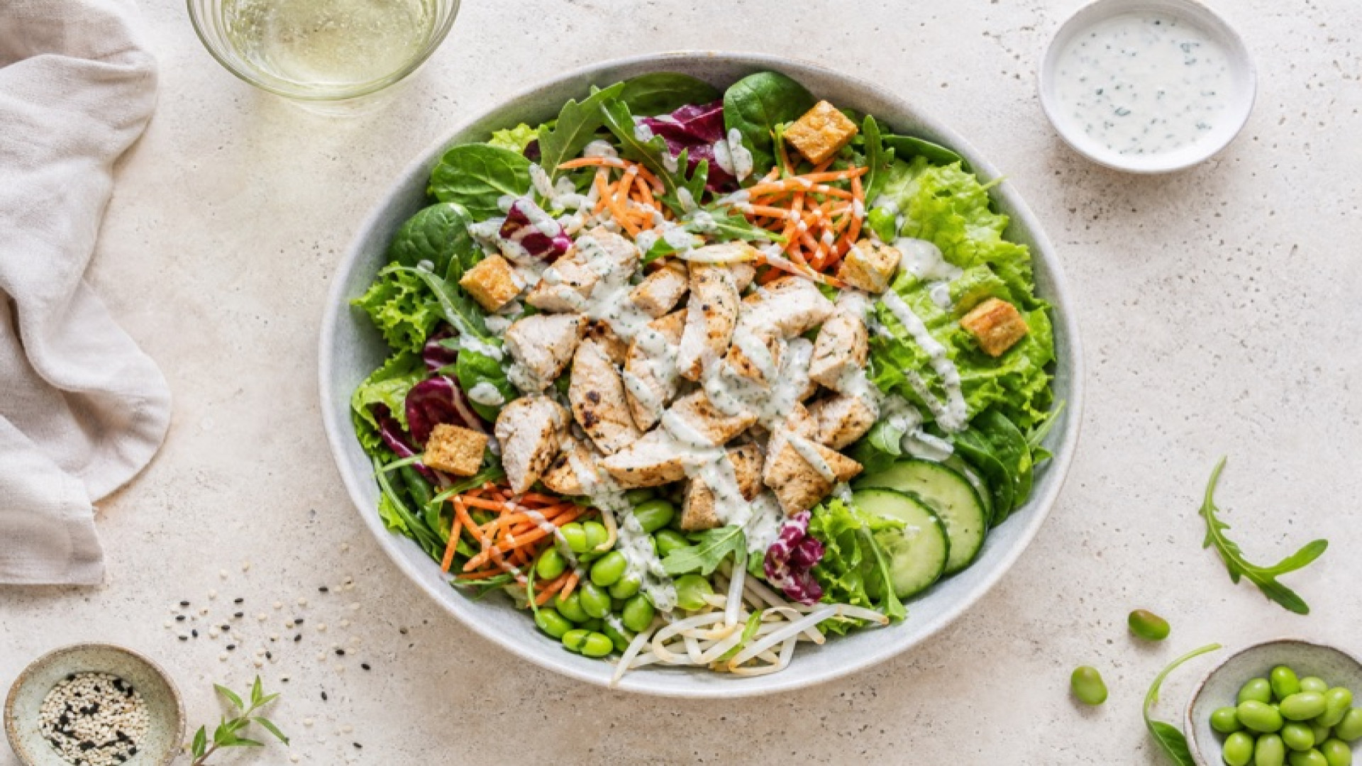 Dean & David - Chicken Oriental Classic mit French Herbs Dressing