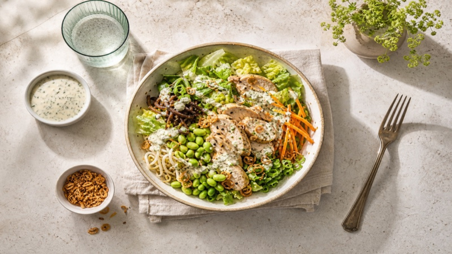 Dean & David - Chicken Oriental Small mit French Herbs Dressing