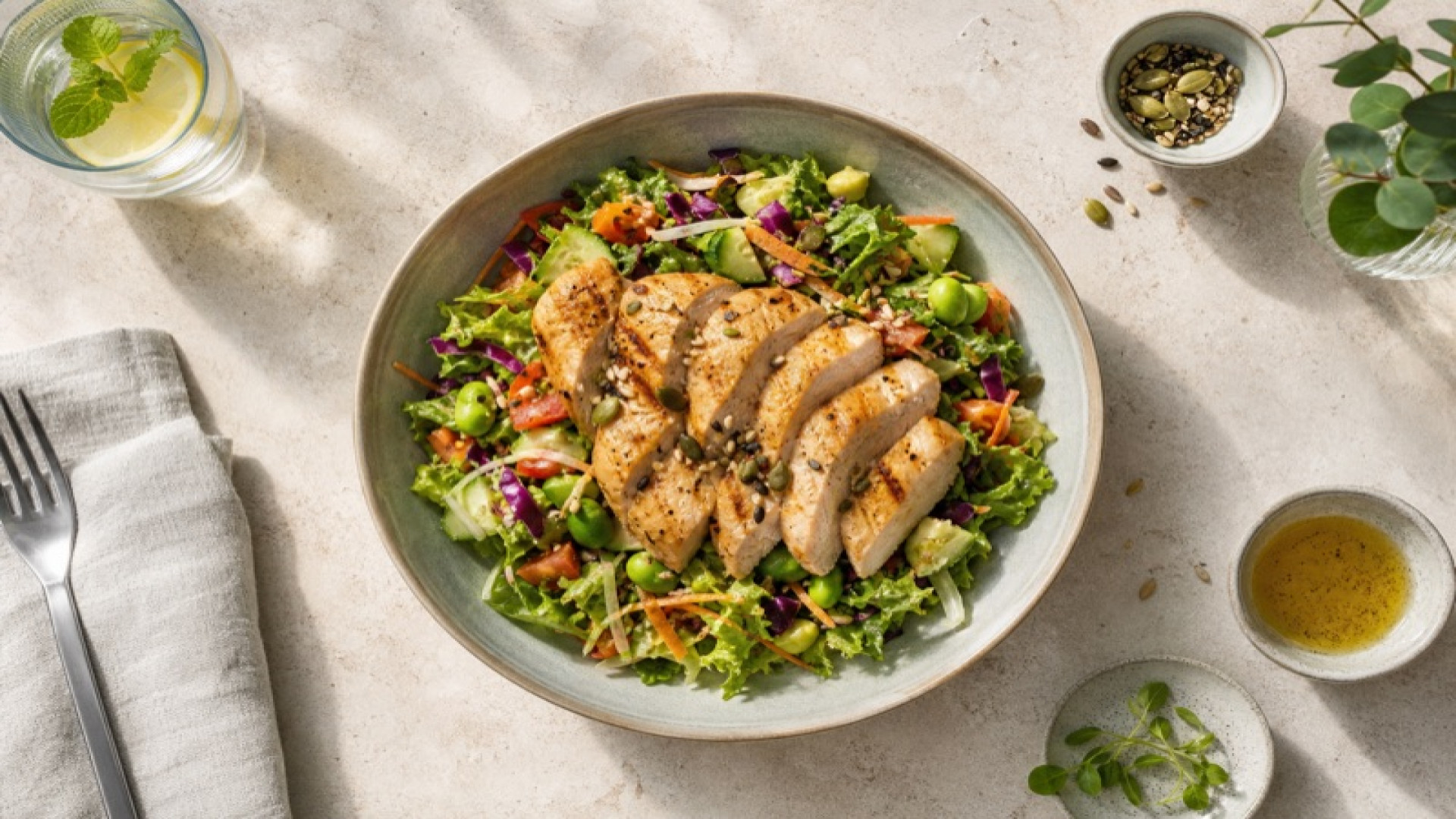 Dean & David - Chicken Vitality Small mit Essig und Öl