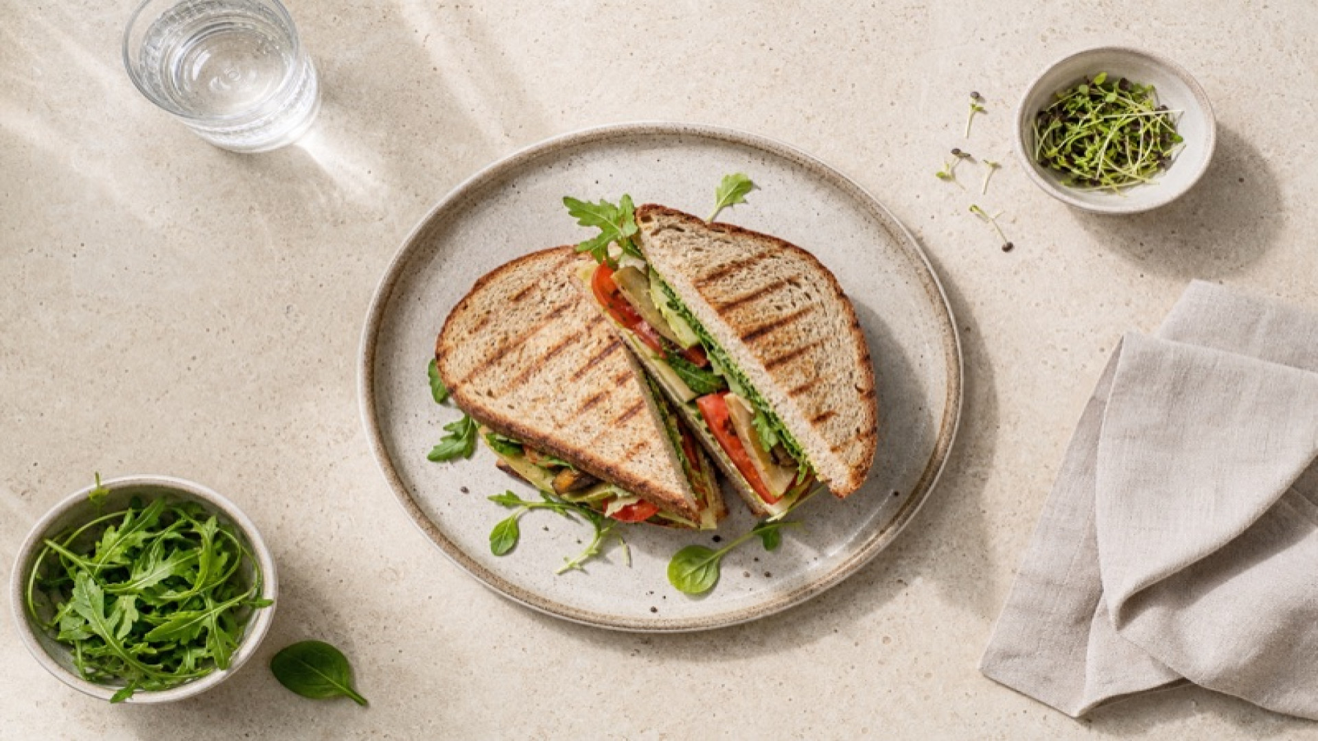 Dean & David - Grilled Vegan Sandwich