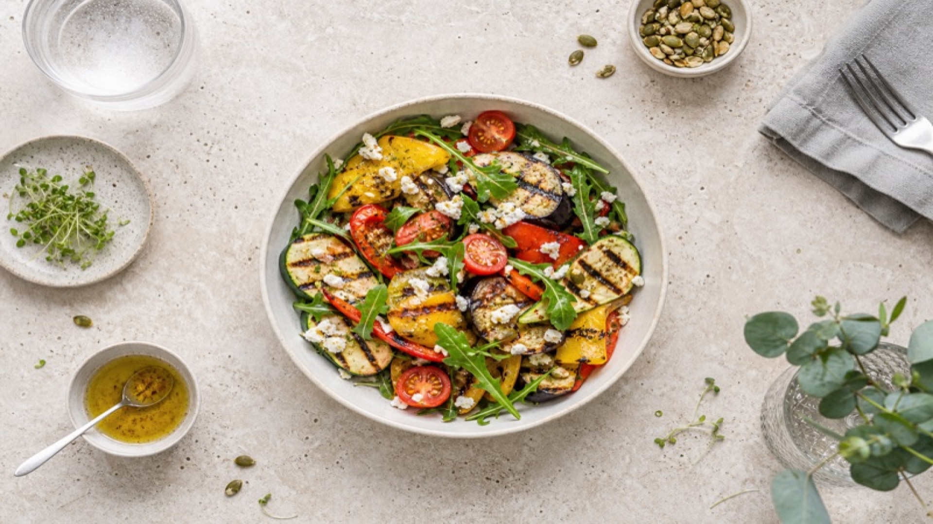 Dean & David - Grilled Veggie Classic mit Essig und Öl Dressing
