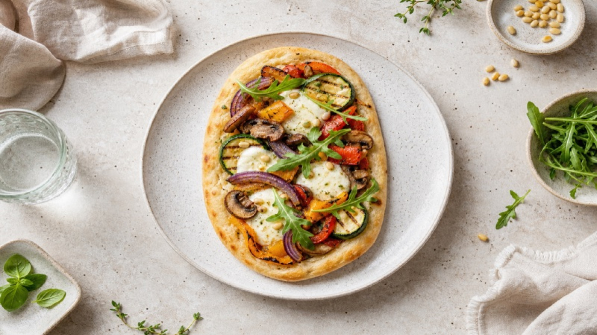 Dean & David - Grillgemüse Mozzarella Flatbread