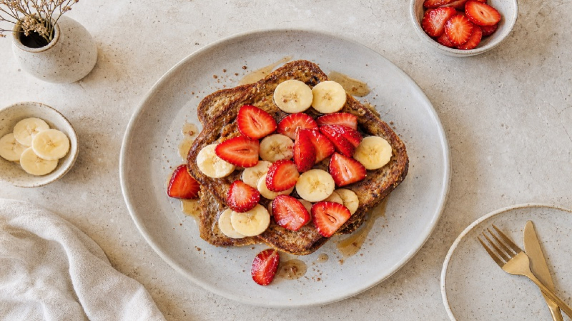 Frenchtoast mit Erdbeeren