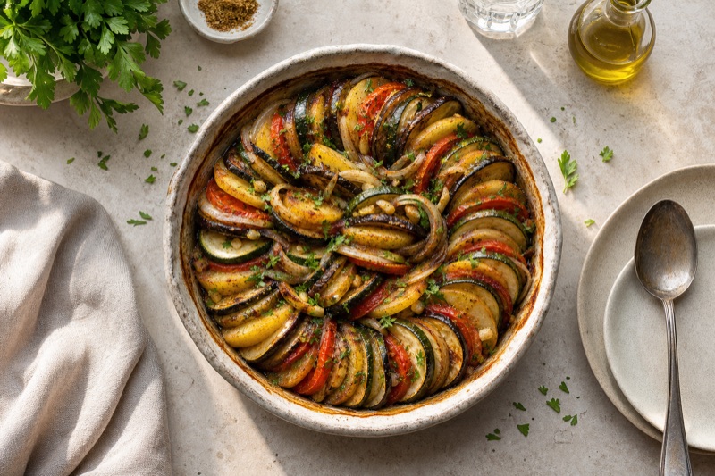 Gebackene Aubergine