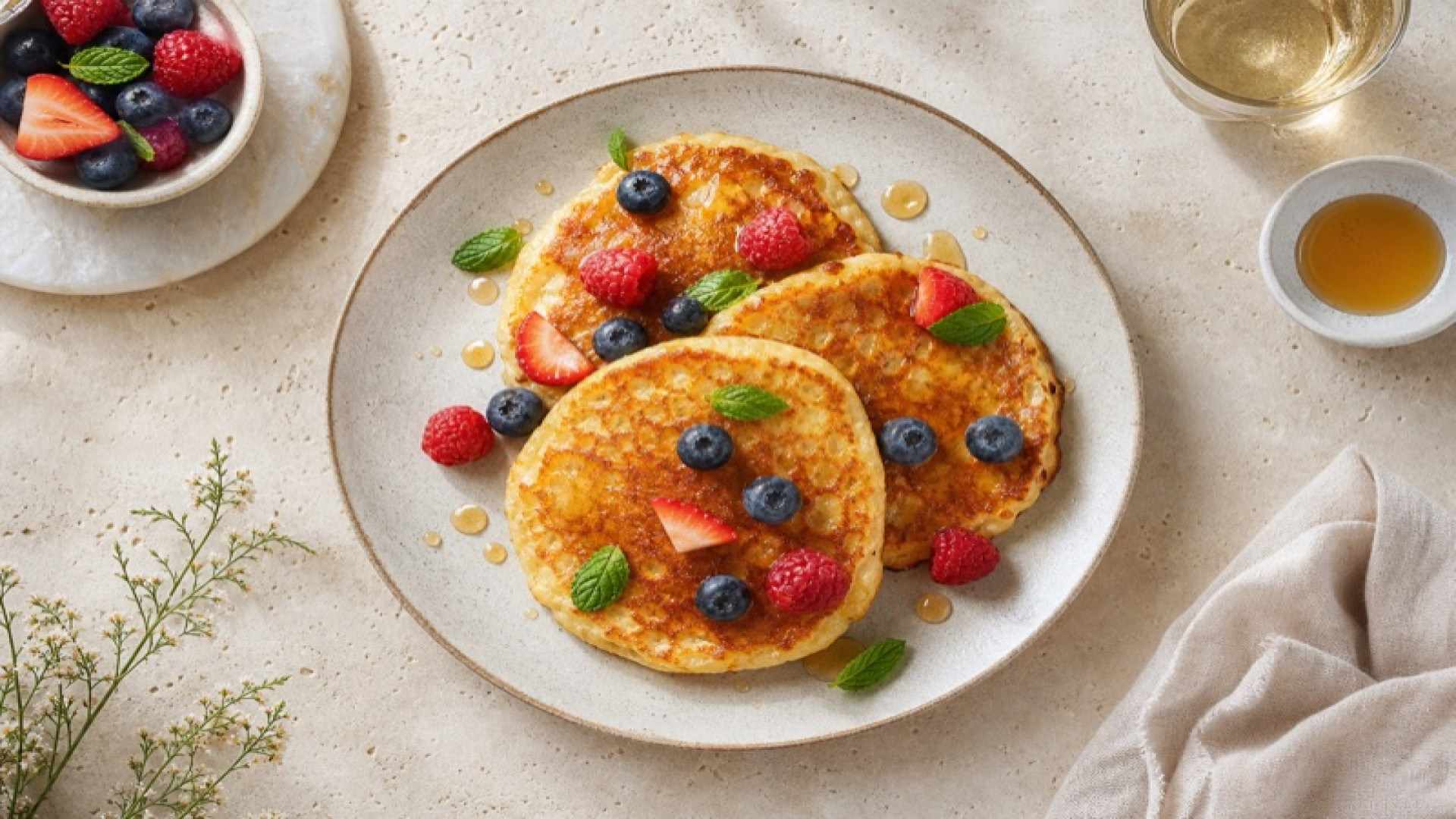 Hüttenkäse Pfannkuchen