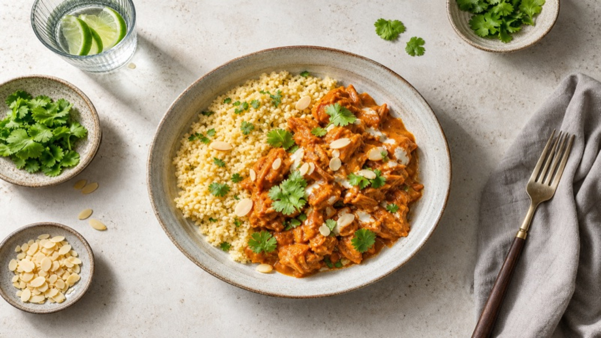 Jackfrucht-Tikka-Masala mit Couscous