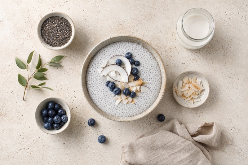 Kokos- Chia- Pudding