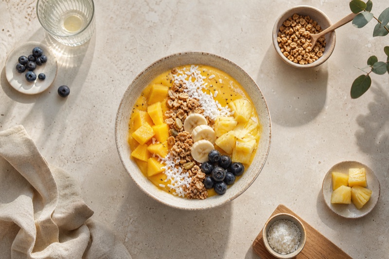 Mango-Ananas-Smoothie-Bowl