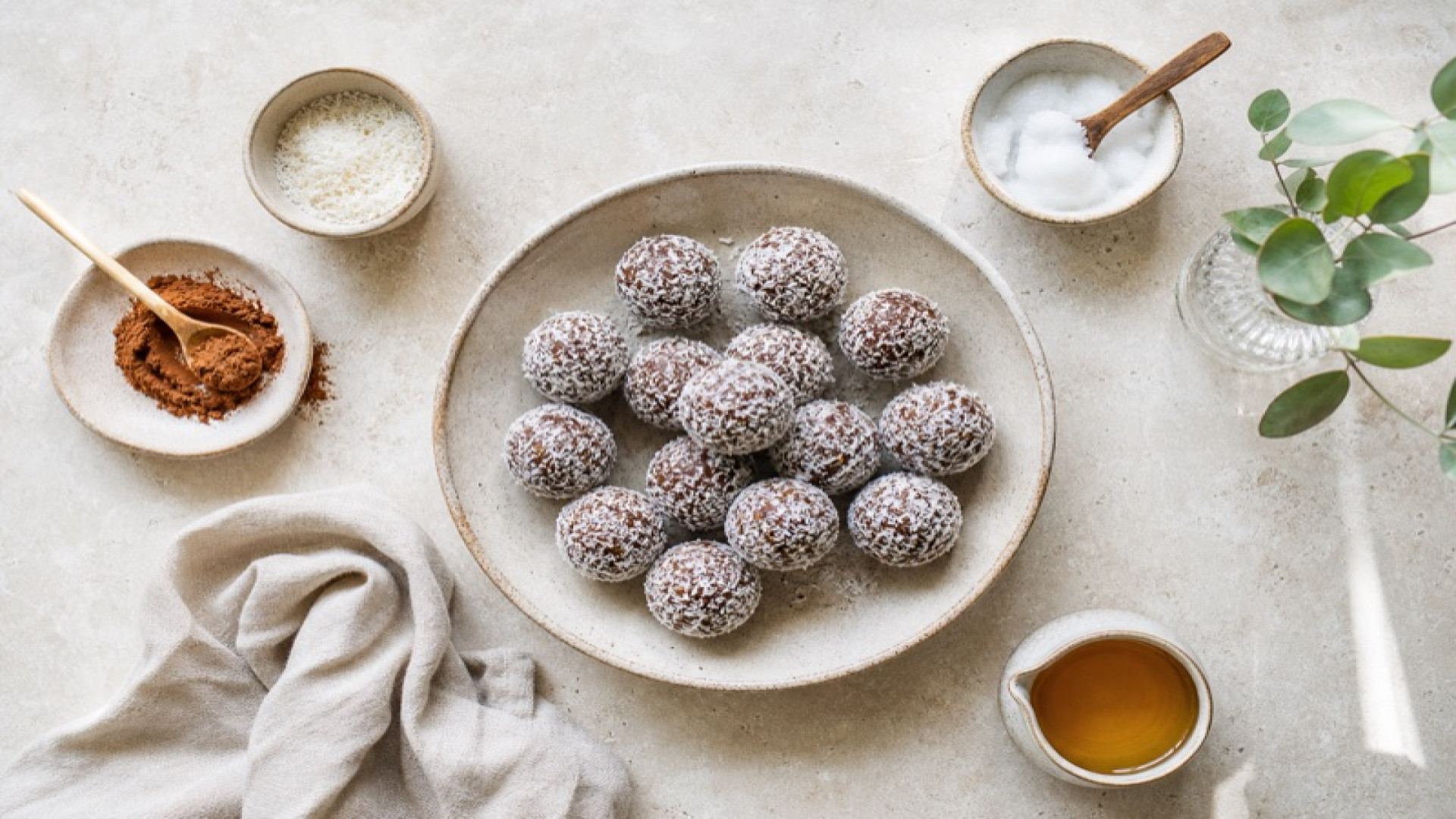 Schokobällchen mit Kokos