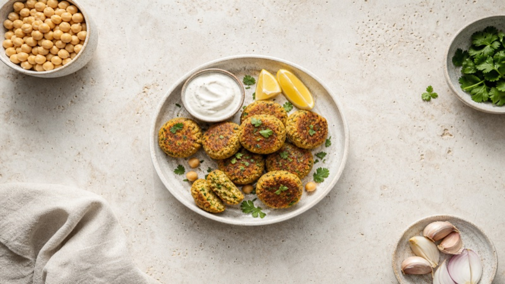 selbstgemachte Falafel