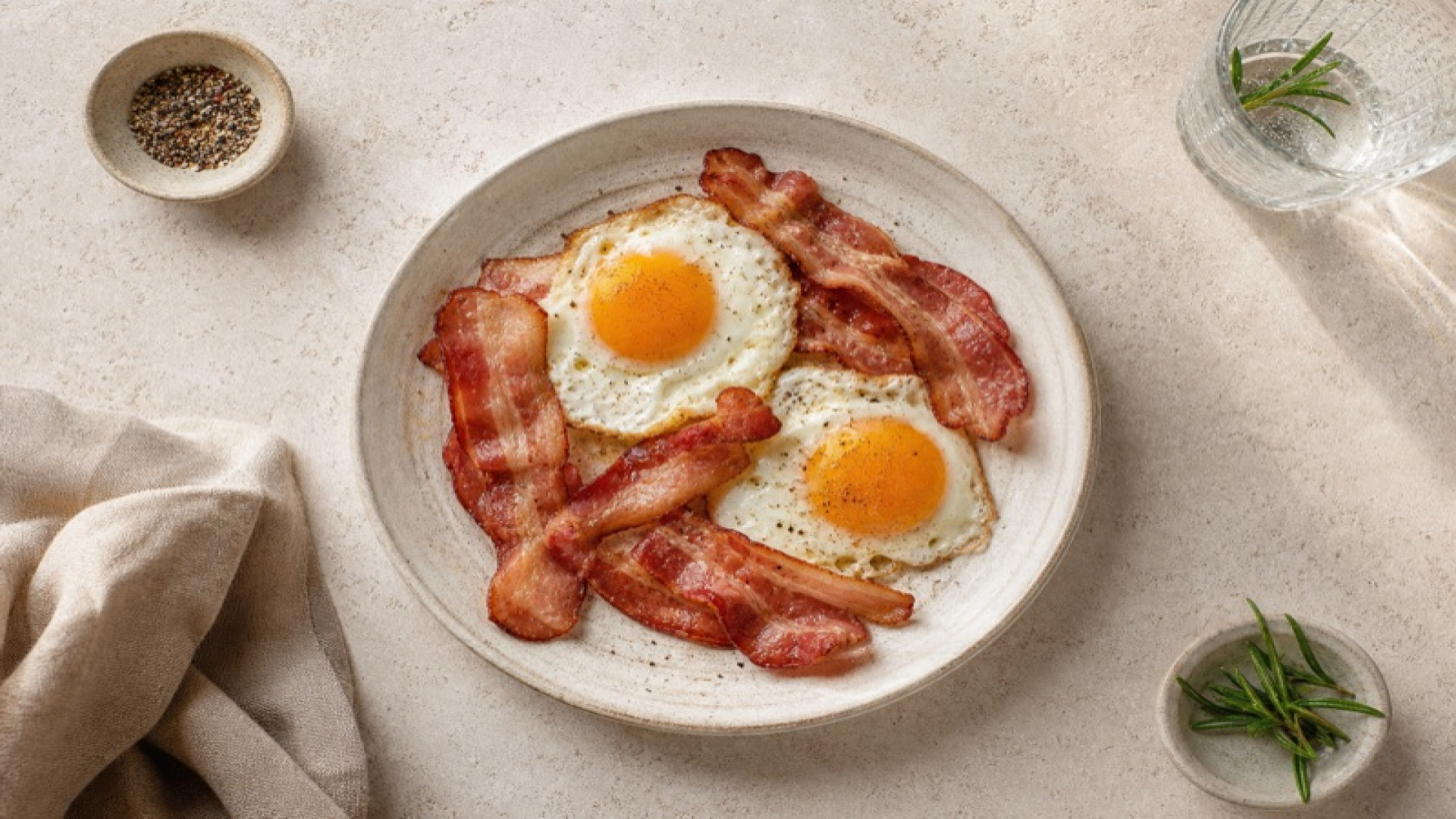 Spiegeleier mit Bacon