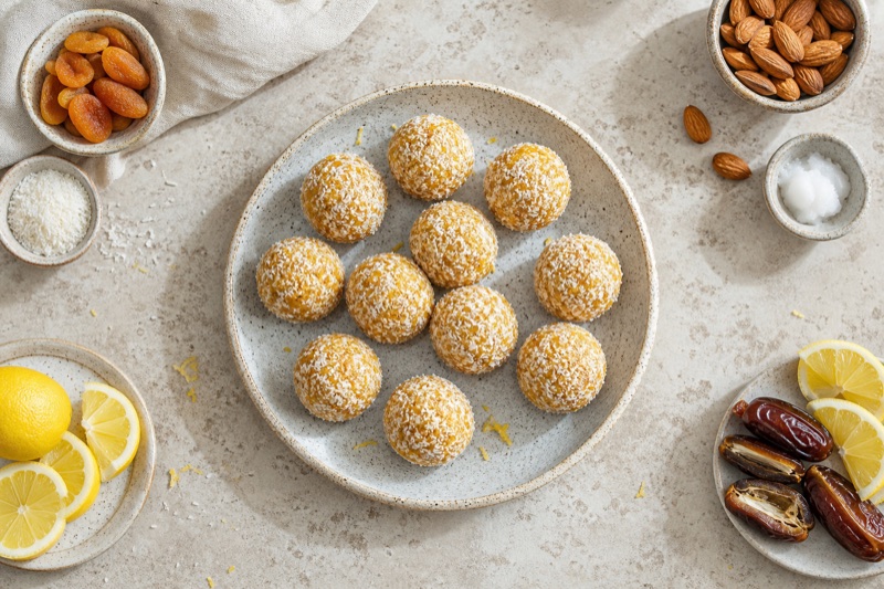 Zitronen – Kokos Energy Balls